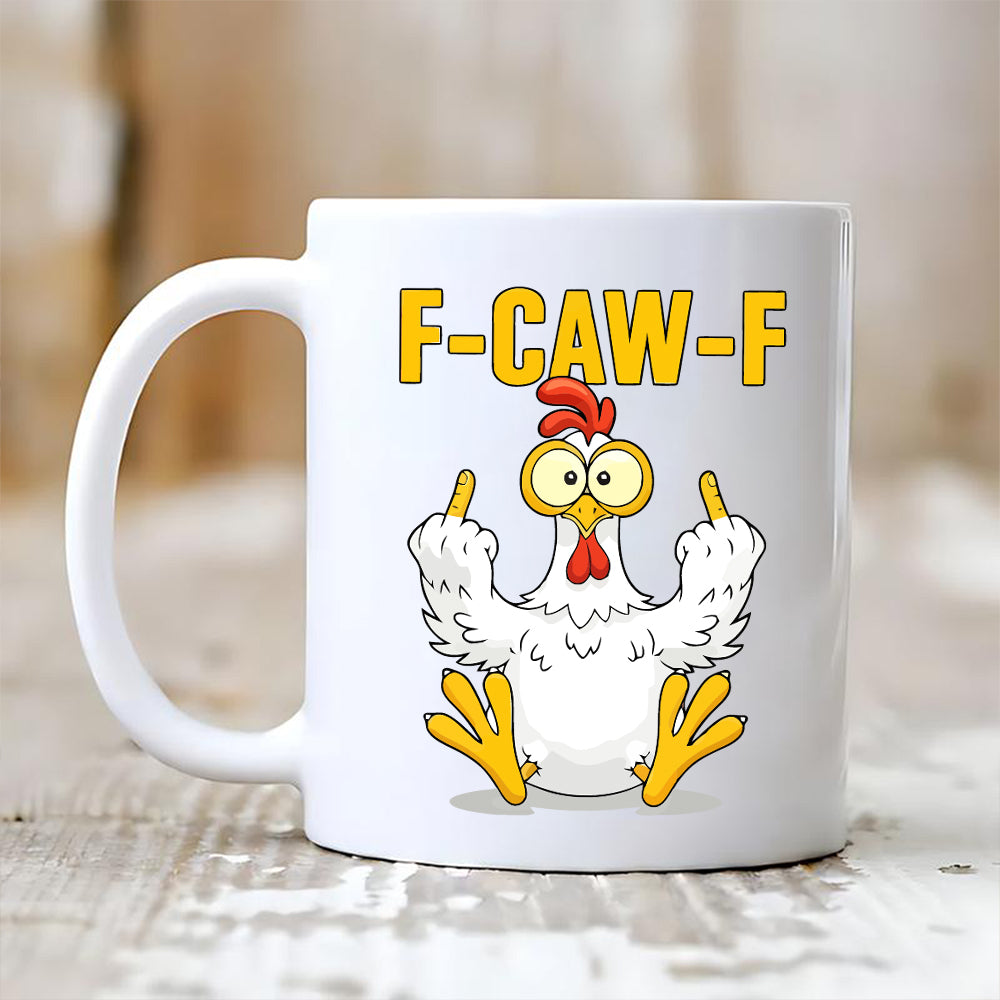 F-CAW-F Funny Rooster Coffee Mug
