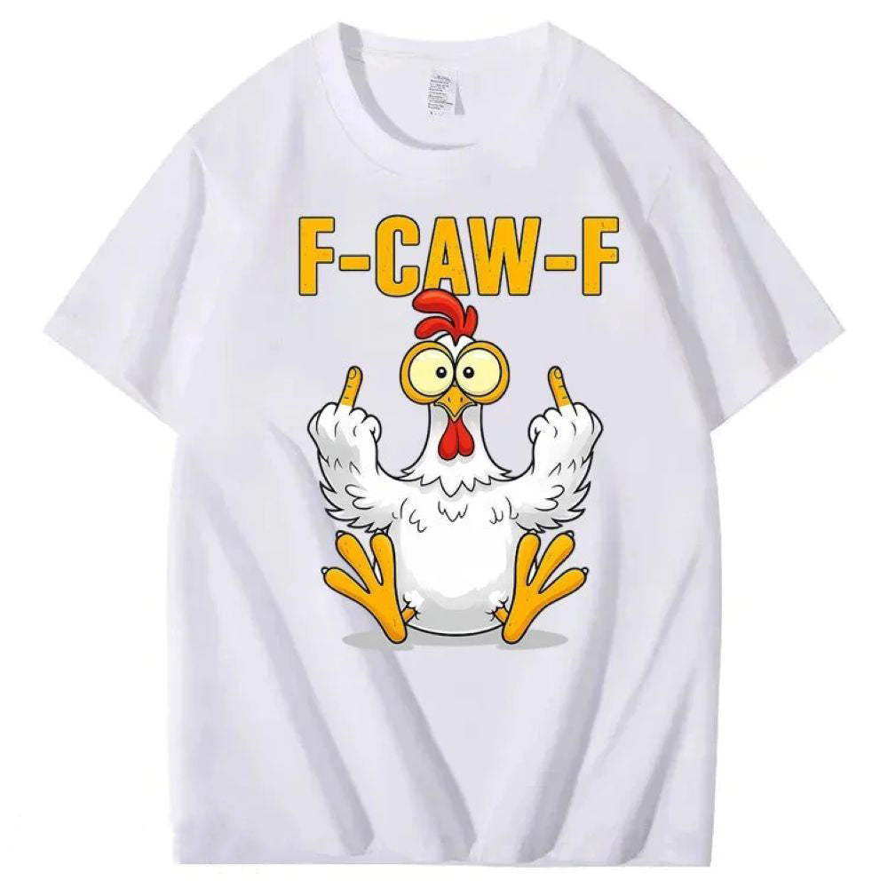 F-Caw-F Chicken Cotton T-Shirt