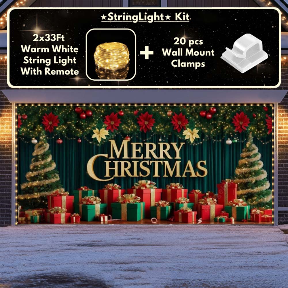 Christmas Joy - Christmas Garage Door Covers D533