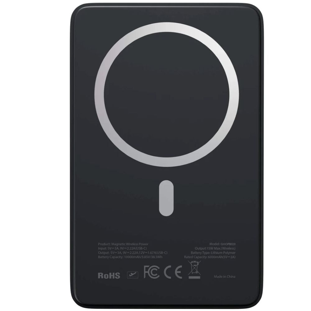 Magnetic Wireless Power Bank – Slim Snap-On Charger