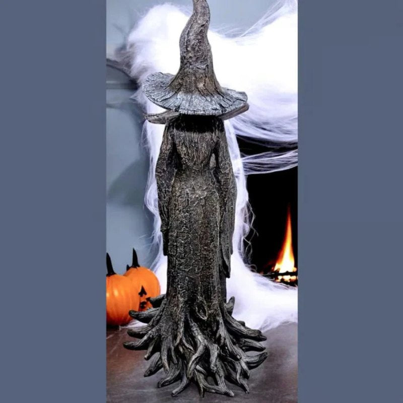 Hand-Painted Enchanting Witch Statue - The Guardian of Your Home