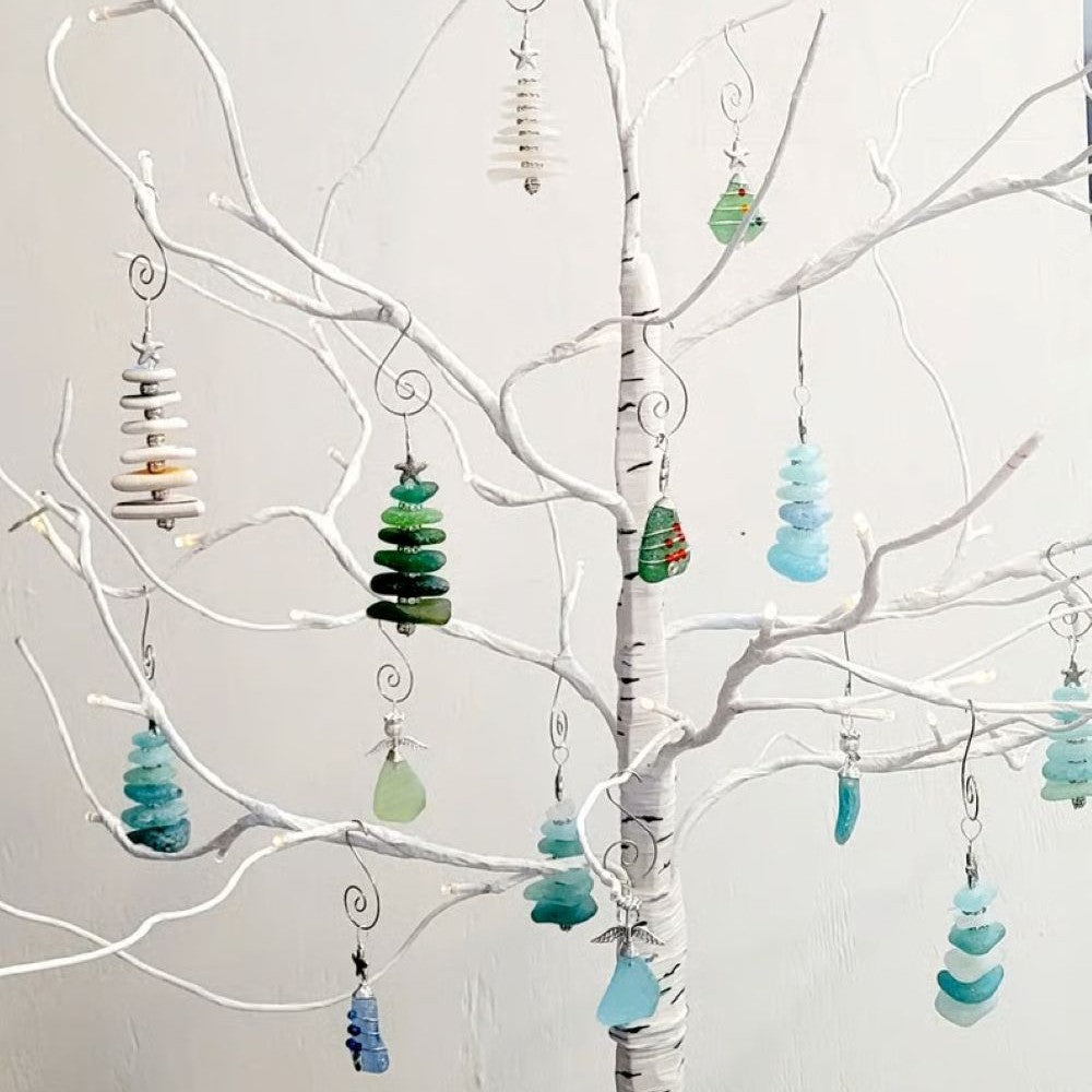 Sea Glass Christmas Tree Advent Calendar - Christmas Tree Countdown Calendar