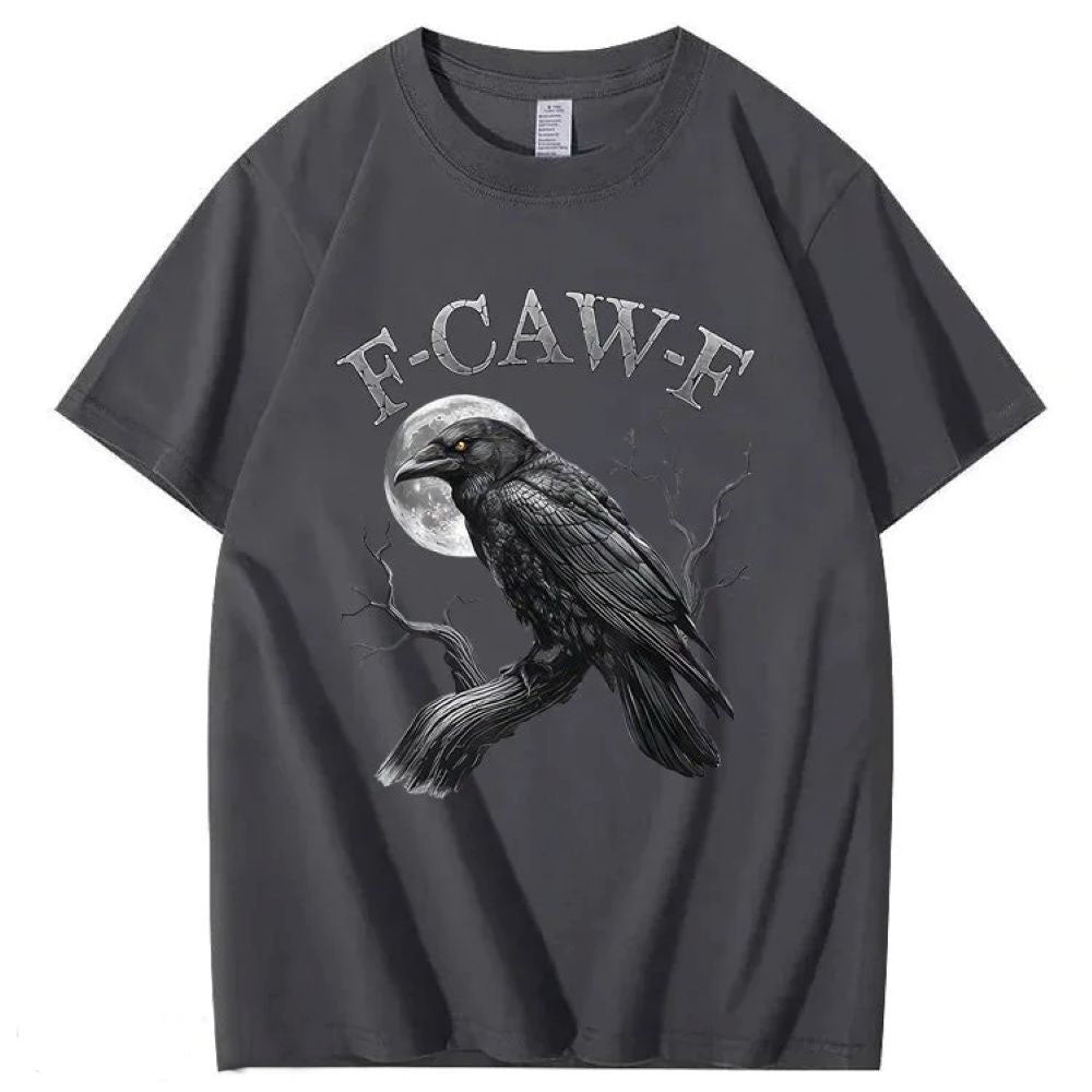 F-Caw-F Crow Pattern T-Shirt