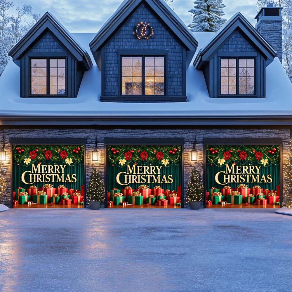 Christmas Joy - Christmas Garage Door Covers D533