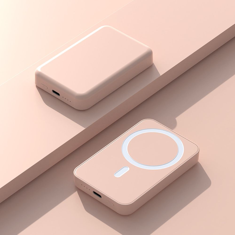 Magnetic Wireless Power Bank – Slim Snap-On Charger