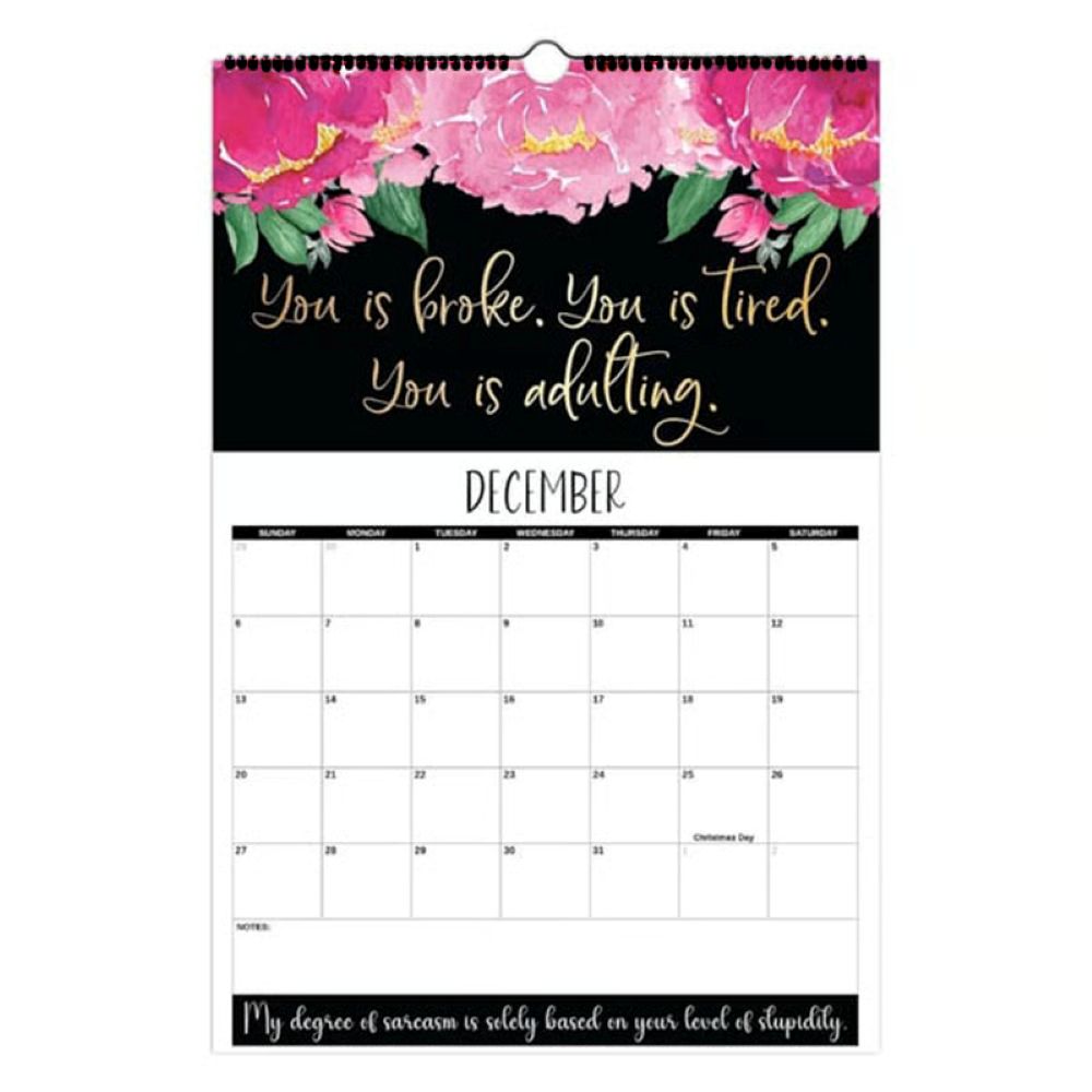 Here We F*cking Go Again: 2026 Swear Calendar for Tired-Ass Women