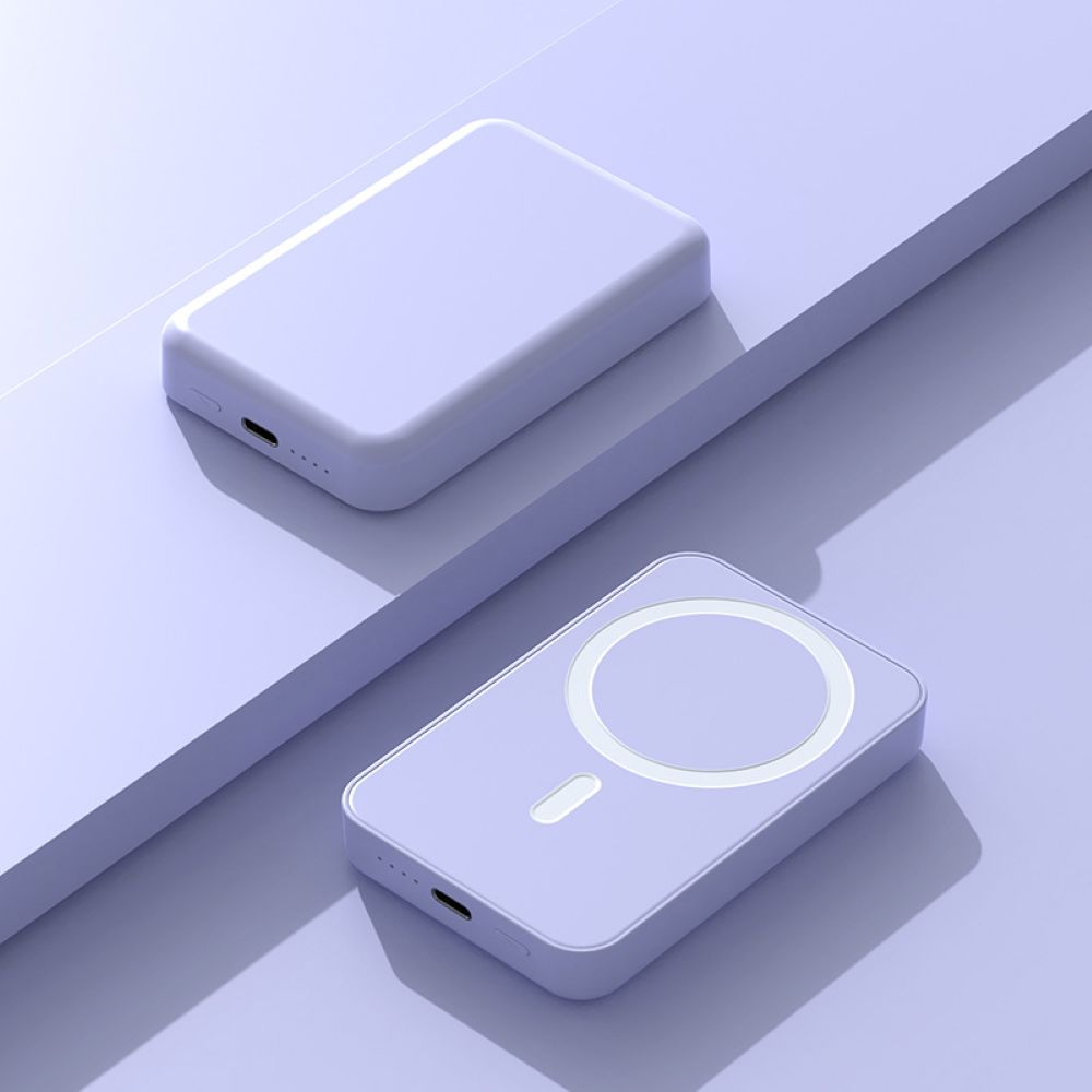 Magnetic Wireless Power Bank – Slim Snap-On Charger