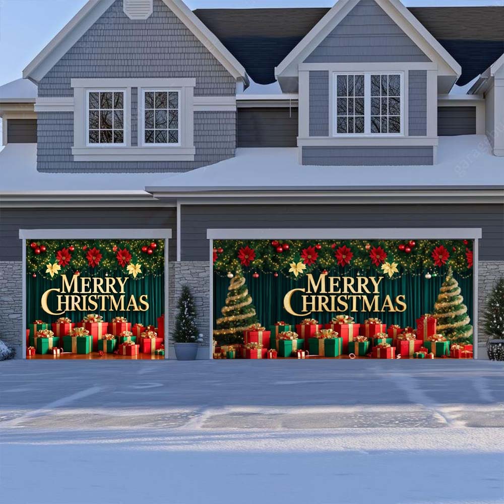 Christmas Joy - Christmas Garage Door Covers D533