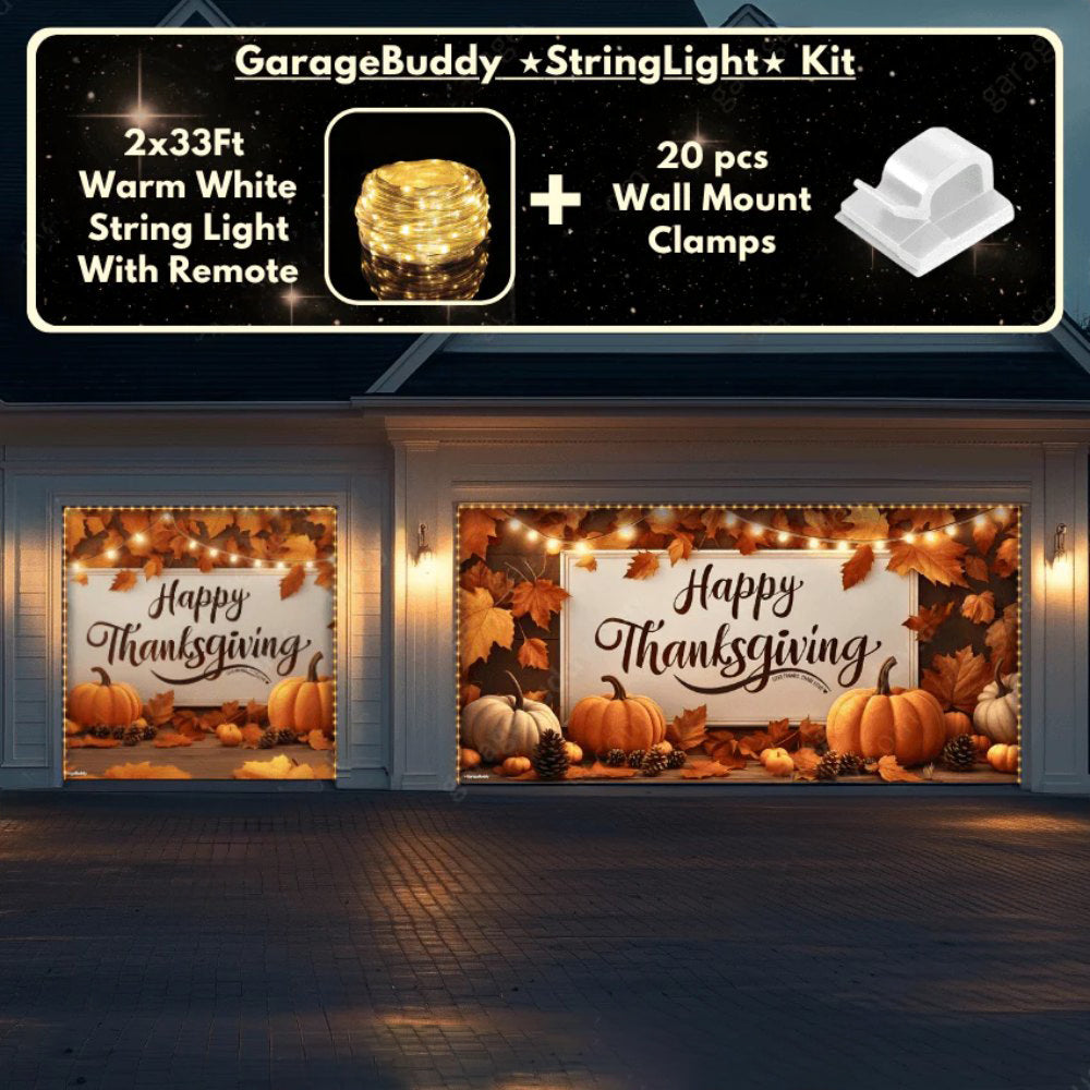 Happy Thanksgiving (B) Festive Garage Door Covers D482