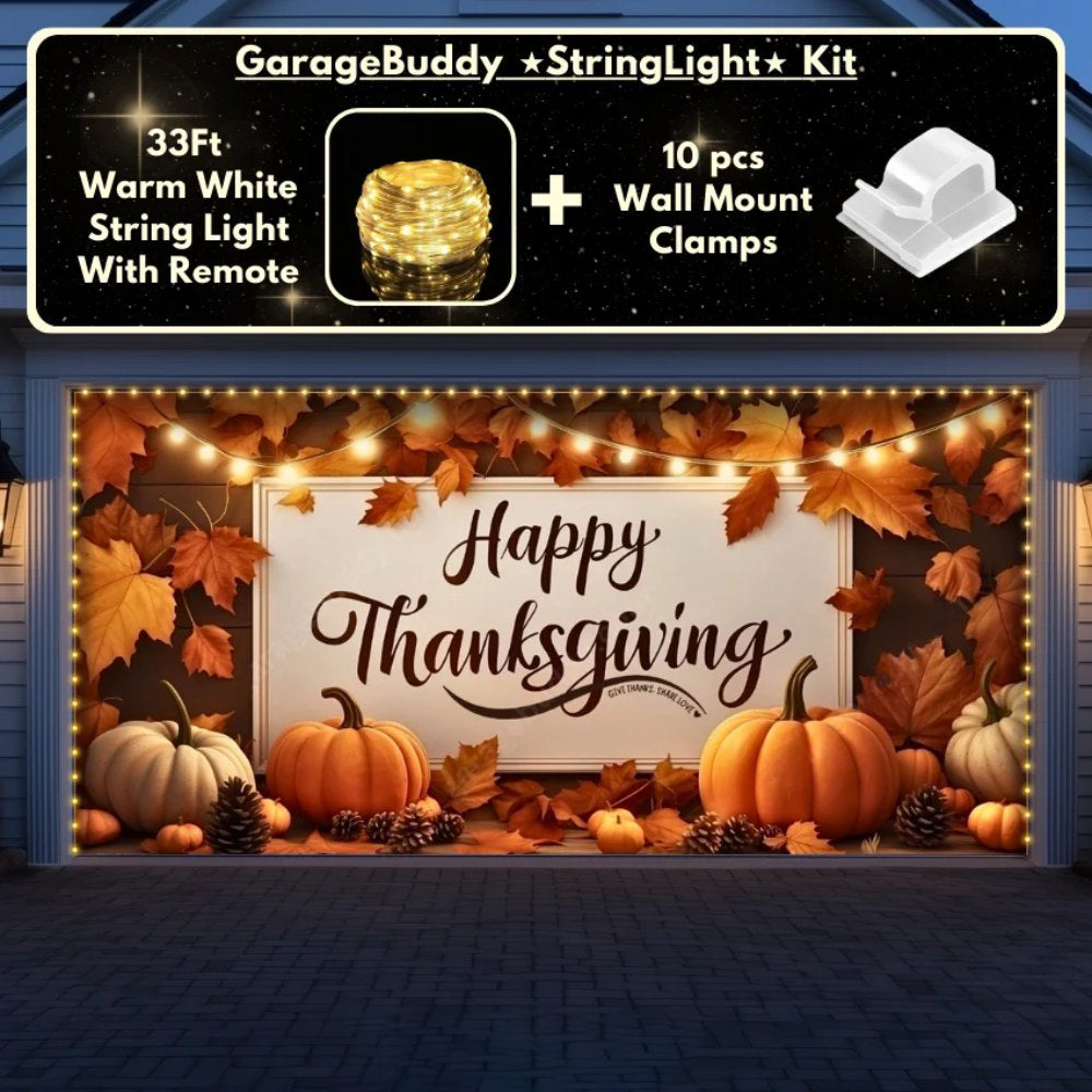 Happy Thanksgiving (B) Festive Garage Door Covers D482