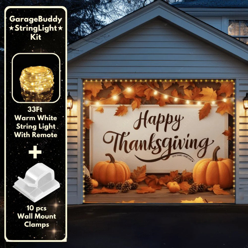 Happy Thanksgiving (B) Festive Garage Door Covers D482