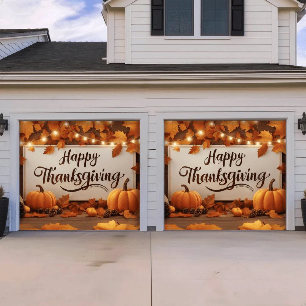 Happy Thanksgiving (B) Festive Garage Door Covers D482