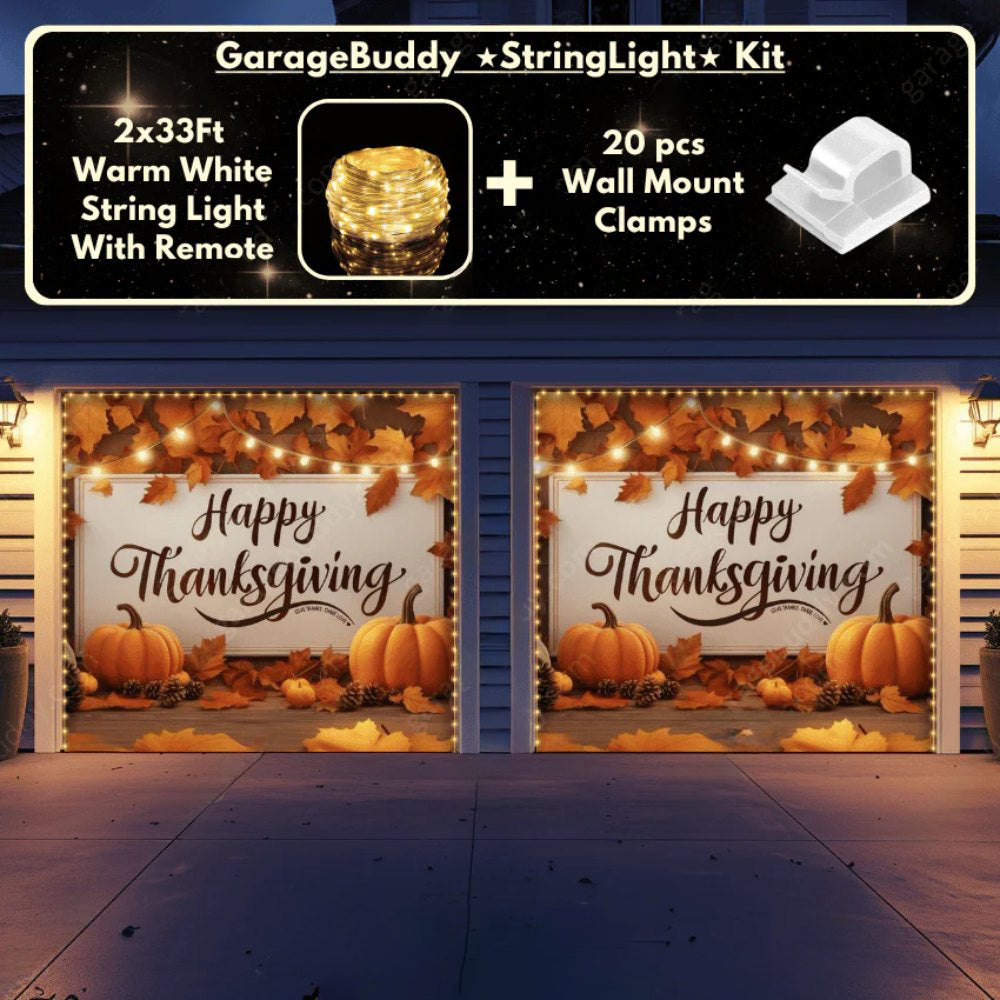 Happy Thanksgiving (B) Festive Garage Door Covers D482