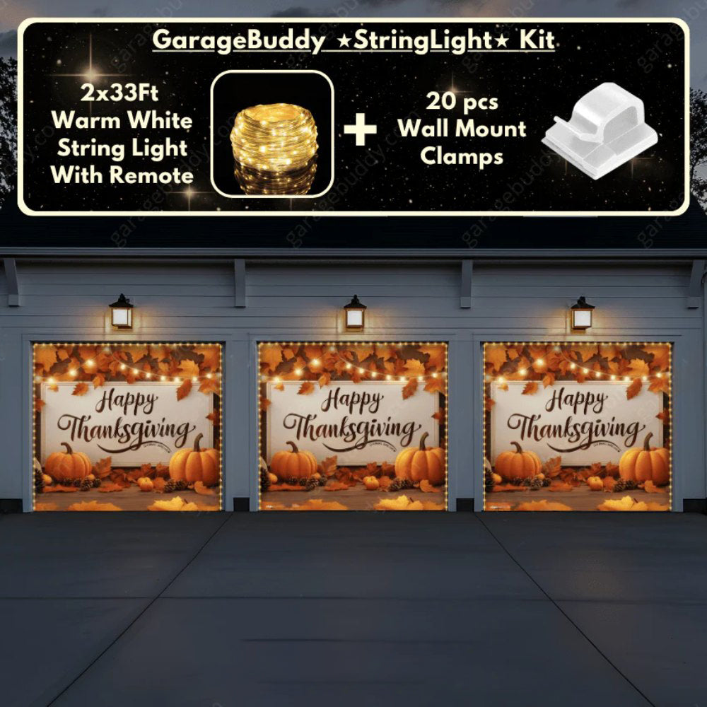 Happy Thanksgiving (B) Festive Garage Door Covers D482