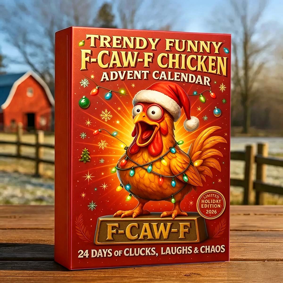 🎅🐔 Funny F-Caw-F Chicken Advent Calendar 2026