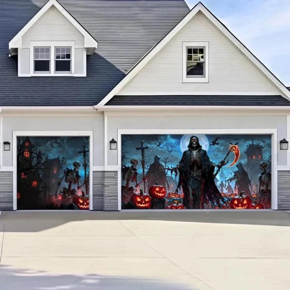 Cursed Night Halloween Garage Door Covers HC012