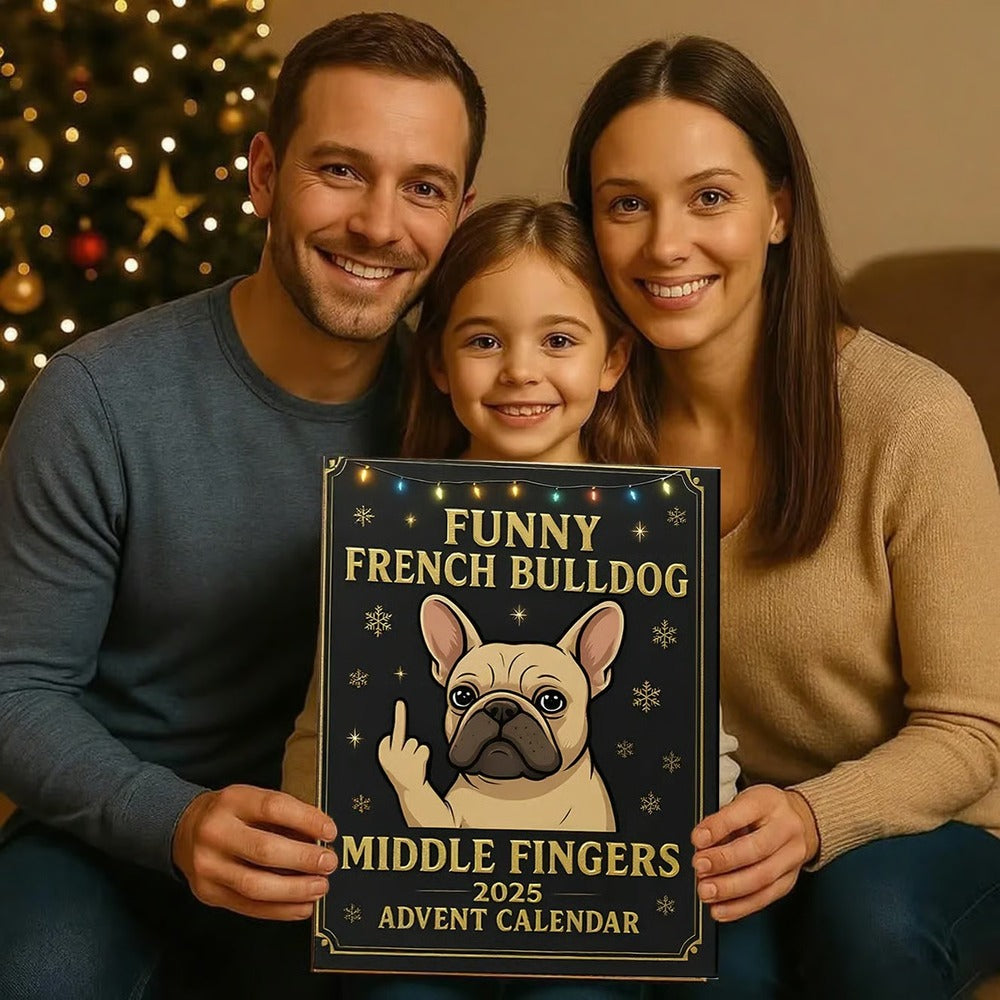 Christmas Gift--2025 Funny French Bulldog Advent Calendar