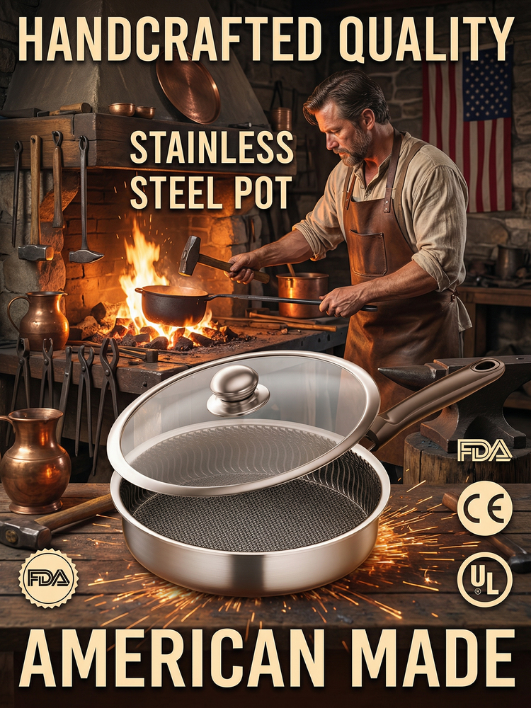 A century-old masterpiece—316L stainless steel pan! 💔SOS: exports blocked, now selling domestically to save our heritage!