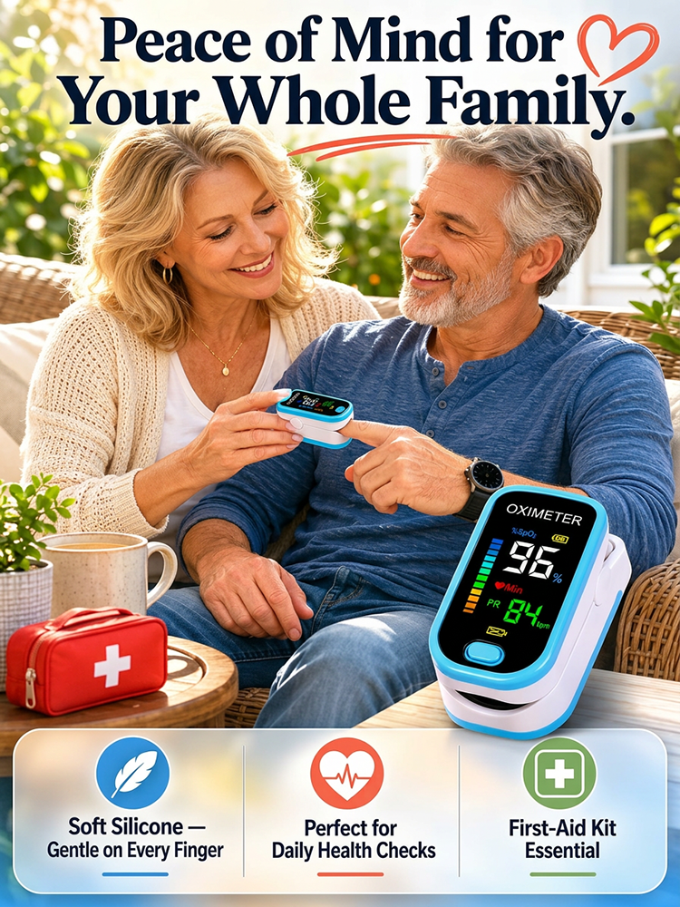 [3-Second Quick Test] Medical-Grade Non-Invasive Monitor | No More Pricks! Tracks 4 Core Health Vitals in 3 Secs