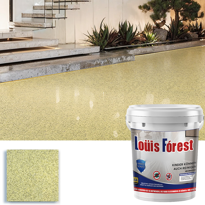【Crystal Marble Finish】 Professional DIY Epoxy Sand Floor Paint | German-Grade Self-Leveling, Industrial Toughness
