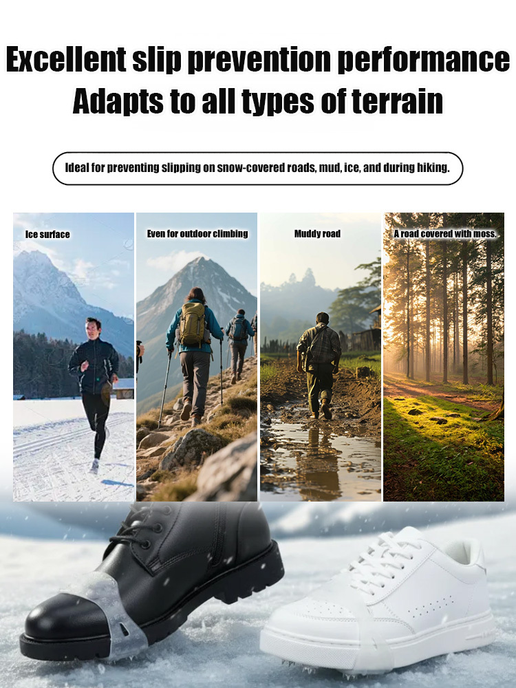 ❄️【Non-Slip Hero】Five-Claw Anti-Slip Shoe Grips—Extreme Traction❗