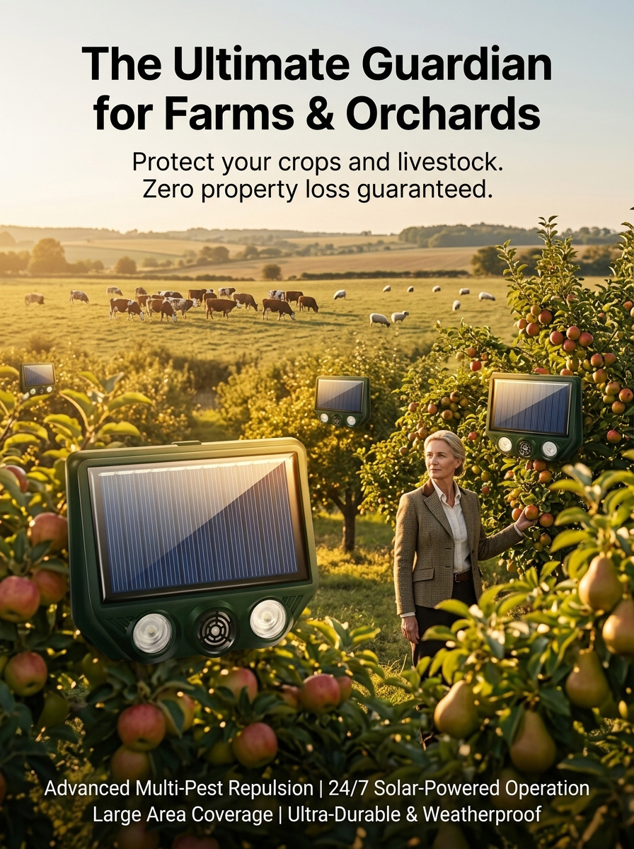 Solar Ultrasonic Animal Repellent