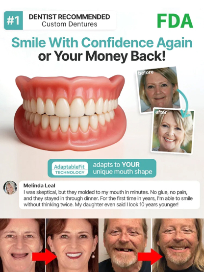 [FDA Certified] Full-Arch Implant-Supported Dentures—Trusted by Over 500,000 Users Globally