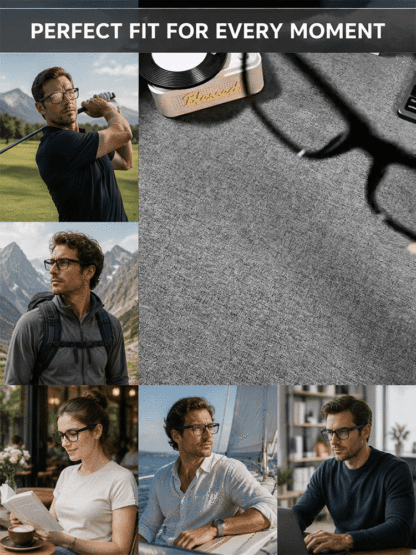 👓 Smart Auto-Focus & Tint Glasses: AI Translation, AR Nav & Carbon Fiber 4K Camera