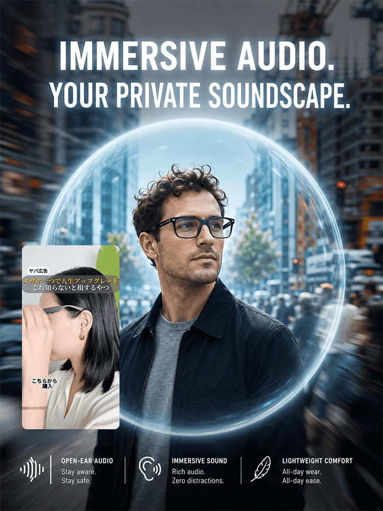 👓 Smart Auto-Focus & Tint Glasses: AI Translation, AR Nav & Carbon Fiber 4K Camera