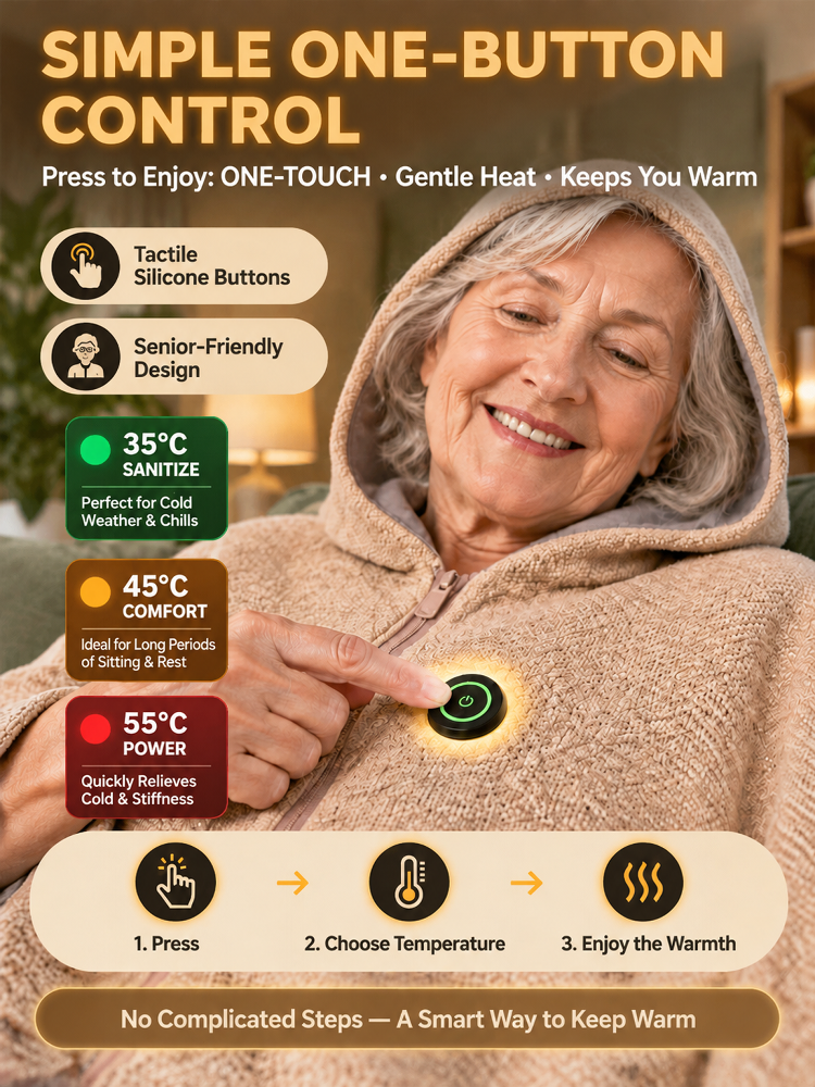 [German Quality] Next-Gen Graphene 3-Second Fast-Heat Cashmere Shawl Blanket | Your Portable Heater & Outdoor Essential