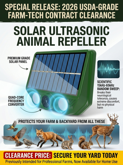 Solar Ultrasonic Animal Repellent