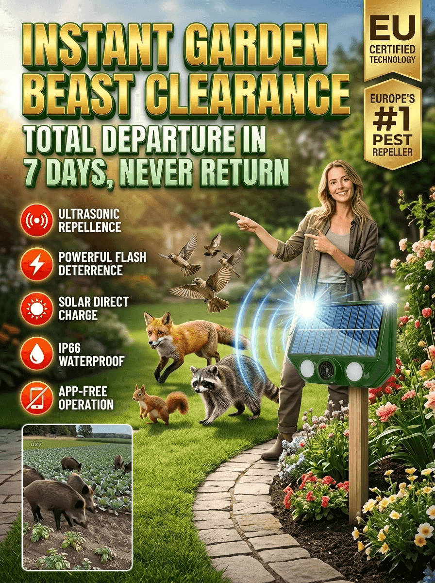 Solar Ultrasonic Animal Repellent