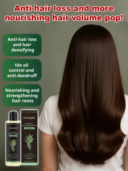 ⭐[The less hair, the better the effect] Herbal Essence Nourishing Repair Shampoo.👩‍⚕️Doctor-recommended! Formulated for thinning hair and severe hair loss.🌿Infused with rosemary + cinnamon extract—even bald spots grow new hair!