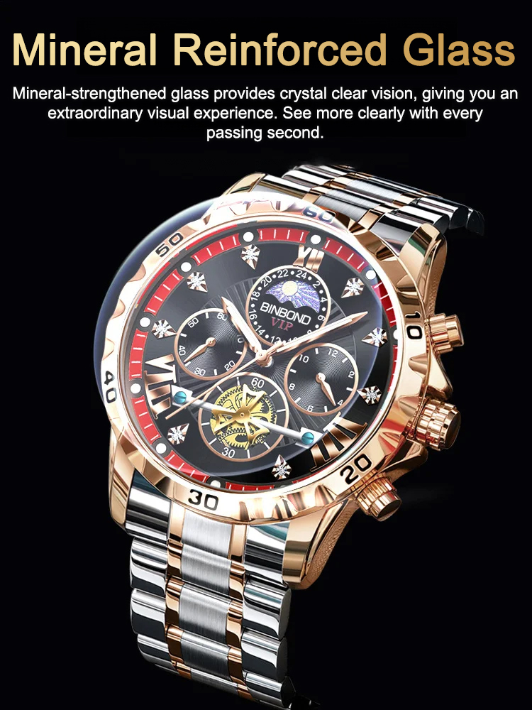 ⌚🌍A must-have luxury watch for successful men, with global auto time adjustment.