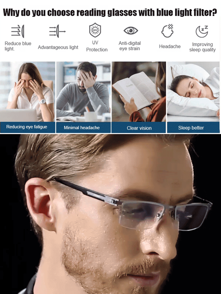 【No eye exam needed!】Smart Zoom Reading Glasses——👨‍⚕️Recommended by eye care professionals!👍