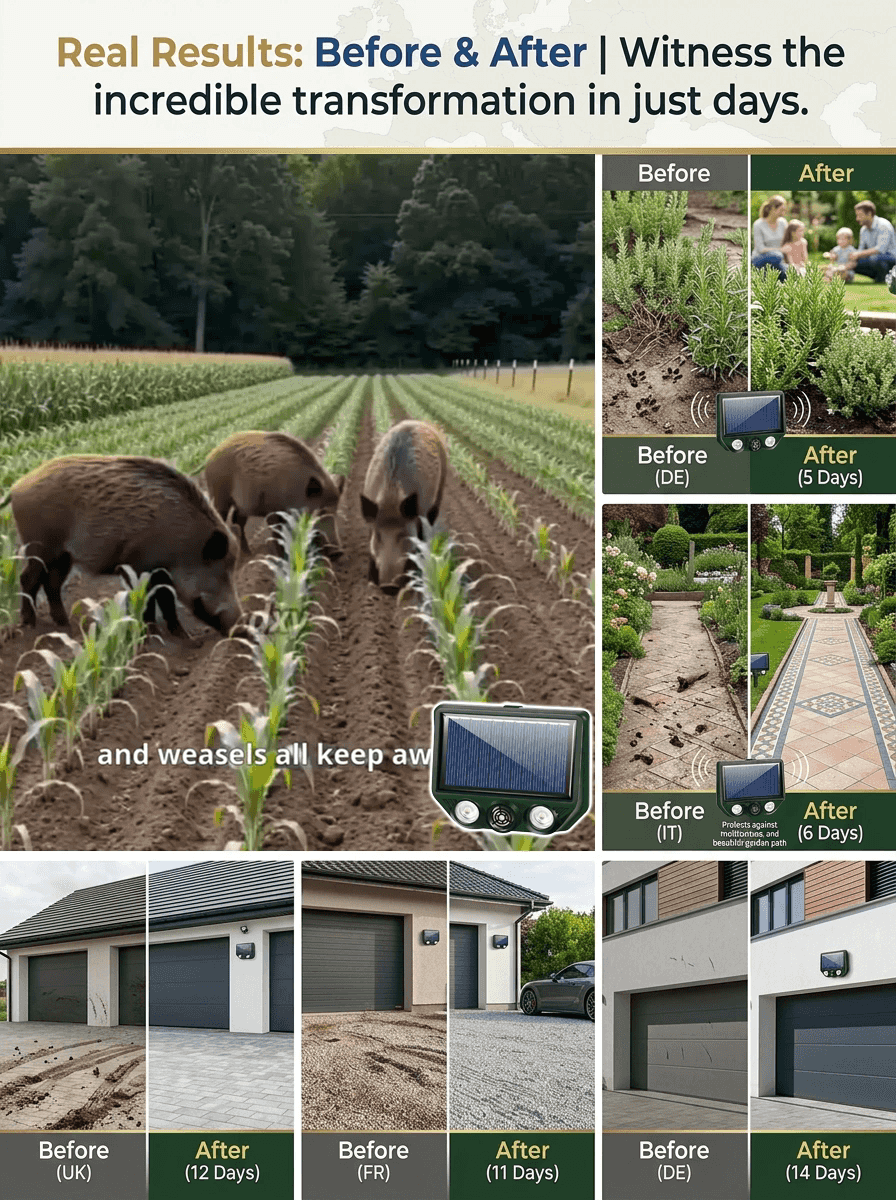 Solar Ultrasonic Animal Repellent