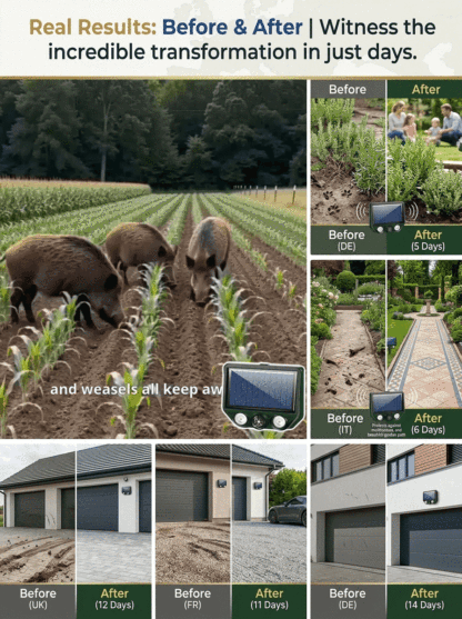 Solar Ultrasonic Animal Repellent