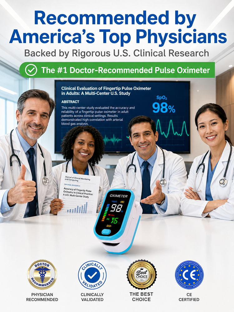 [3-Second Quick Test] Medical-Grade Non-Invasive Monitor | No More Pricks! Tracks 4 Core Health Vitals in 3 Secs
