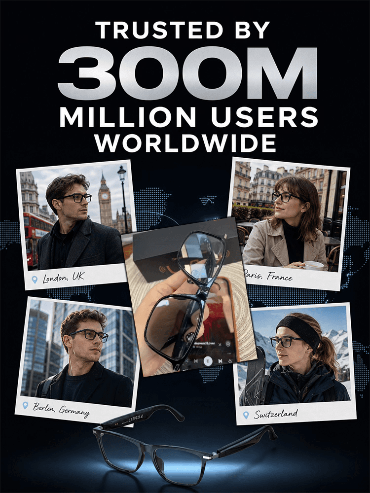 👓 Smart Auto-Focus & Tint Glasses: AI Translation, AR Nav & Carbon Fiber 4K Camera