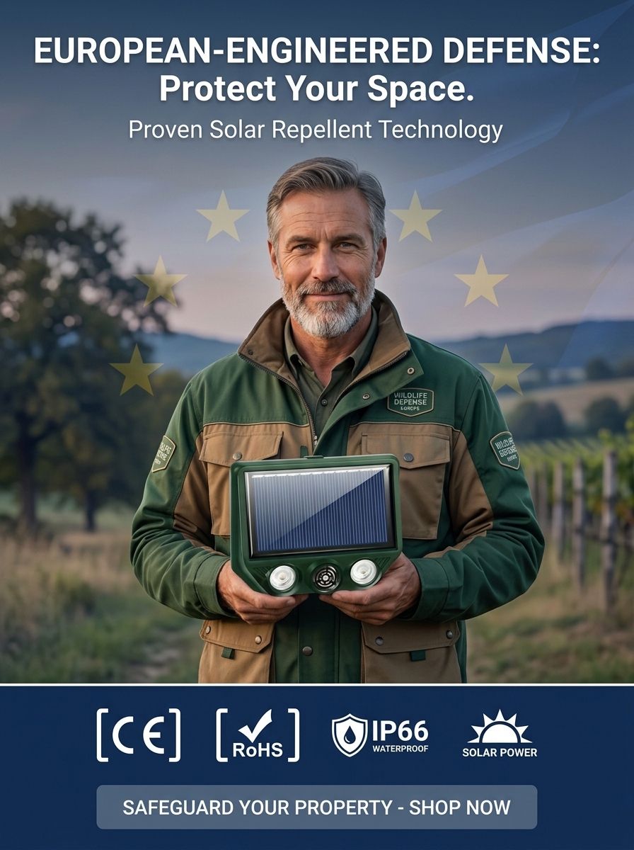 Solar Ultrasonic Animal Repellent
