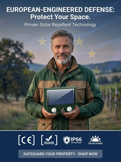 Solar Ultrasonic Animal Repellent