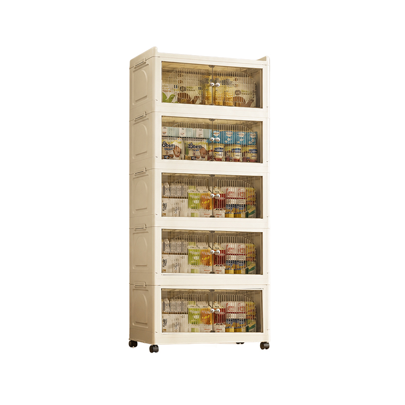 [Factory Direct] Upgraded Jumbo Folding Storage Cabinet | 3-Sec Setup · 80L Capacity · 500lbs Max Load