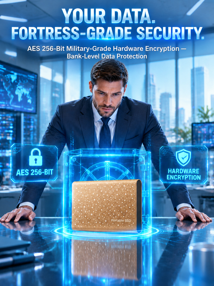 [Silicon Valley Gold Award] 128TB Ultra-Fast Portable SSD - 5000MB/s Extreme Speed | Aerospace Aluminum Shell