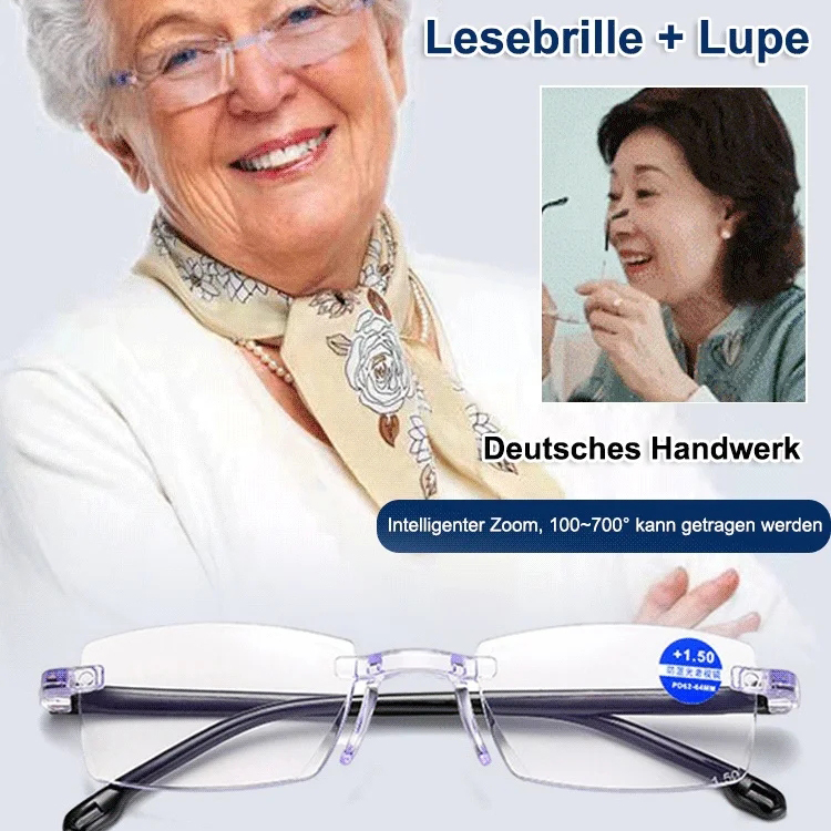 Intelligente Zoom-Anti-Blaulicht-Lesebrille