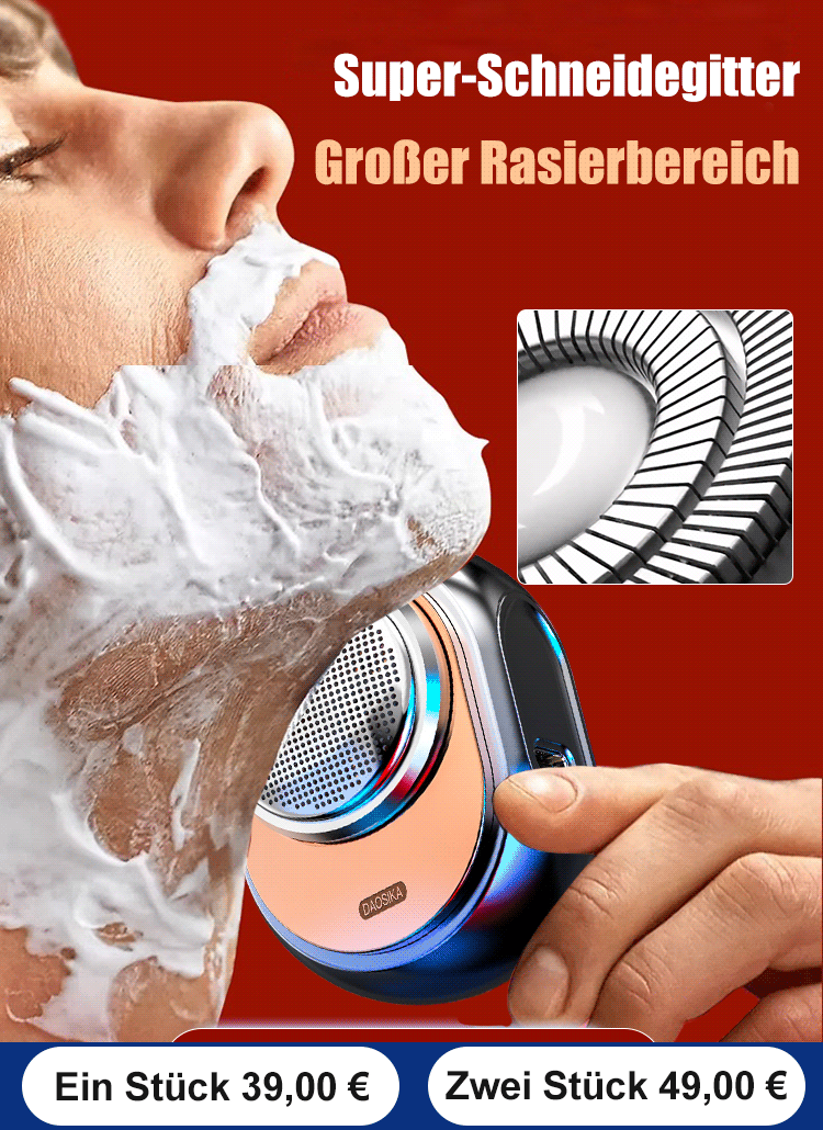 Tragbarer elektrischer Mini-Rasierer