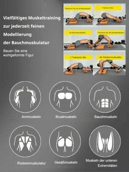 【Intelligente APP-Verbindung】Automatisch zurückfederndes Vier-Rad-Bauchmuskelrad