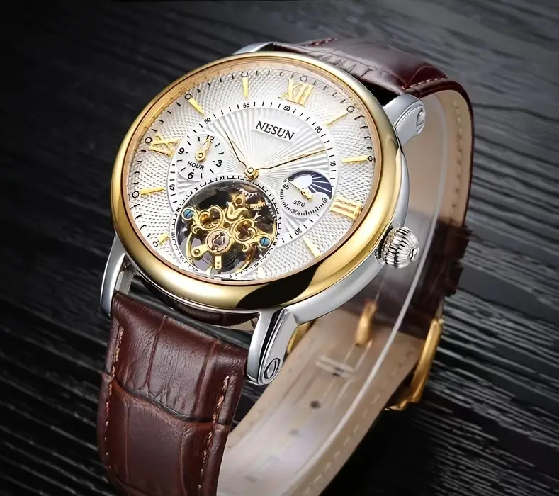 nesun男士手表商务绅士机械表全自动夜光时尚镂空男表 情人节送男士腕表 详情 18