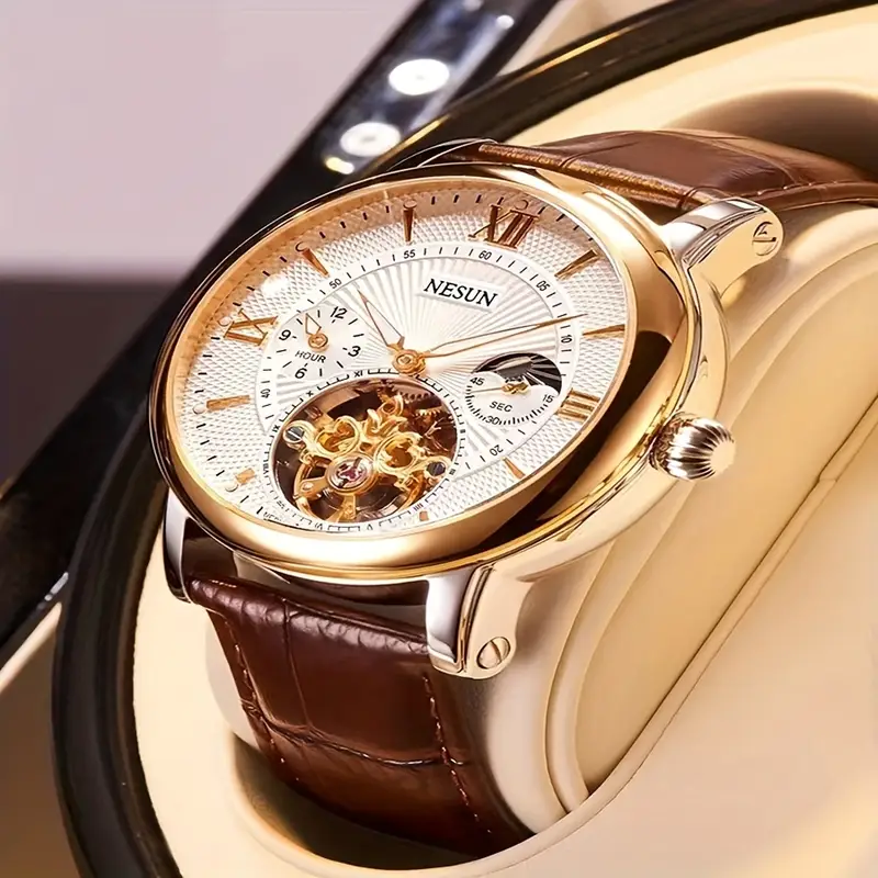 nesun男士手表商务绅士机械表全自动夜光时尚镂空男表 情人节送男士腕表 详情 23