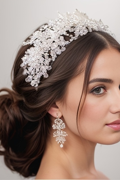 Bridal Crystal Flower Wedding Hair Accessories