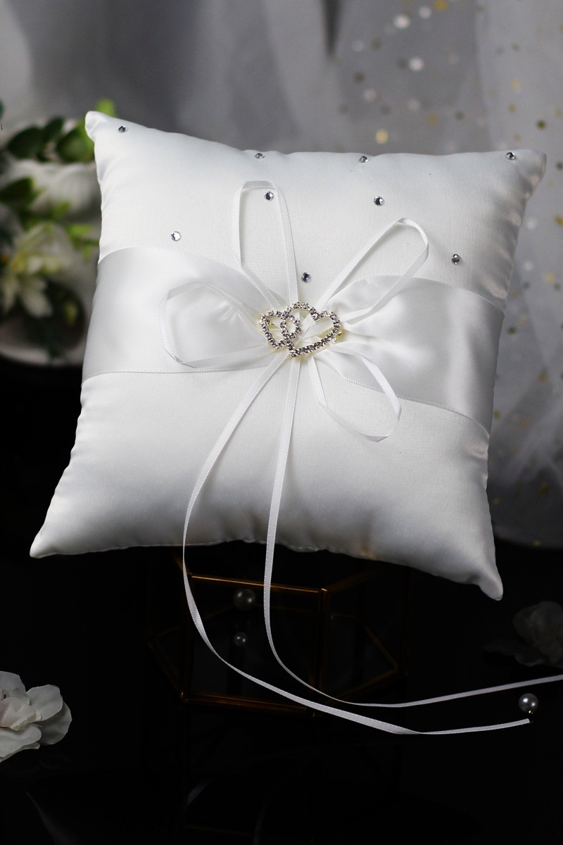 Wedding Ring Pillow Ring Bearer Cushion for Wedding Party